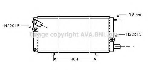 Радиатор, охлаждение двигателя AVA QUALITY COOLING PEA2085