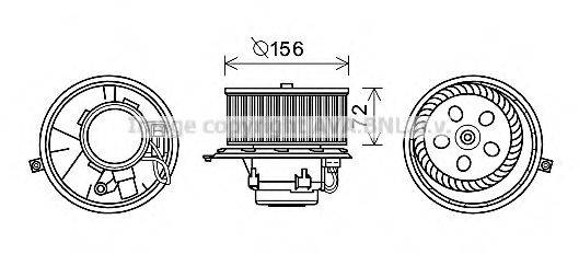 Электродвигатель, вентиляция салона AVA QUALITY COOLING RT8581 Электродвигатель, вентиляция салона AVA QUALITY COOLING RT8581