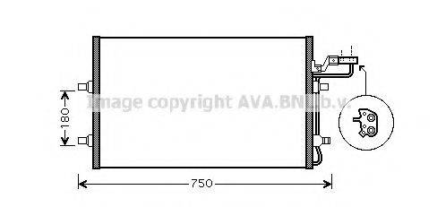 Конденсатор, кондиционер AVA QUALITY COOLING VO5149 Конденсатор, кондиционер AVA QUALITY COOLING VO5149