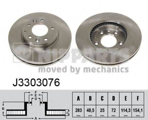 Тормозной диск NIPPARTS J3303076 Тормозной диск NIPPARTS J3303076