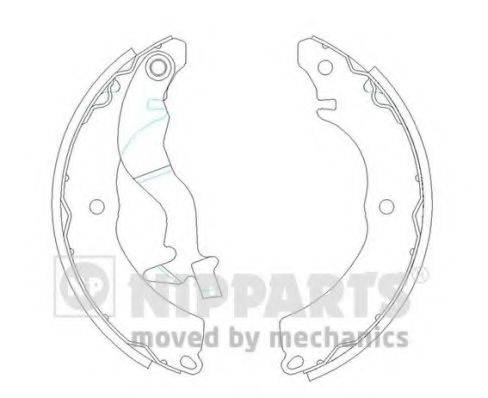 Комплект тормозных колодок NIPPARTS J3505038 Комплект тормозных колодок NIPPARTS J3505038