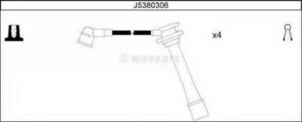 Комплект проводов зажигания NIPPARTS J5380306 Комплект проводов зажигания NIPPARTS J5380306