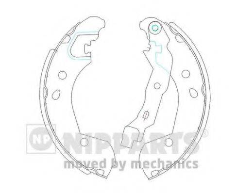 Комплект тормозных колодок NIPPARTS J3501055 Комплект тормозных колодок NIPPARTS J3501055
