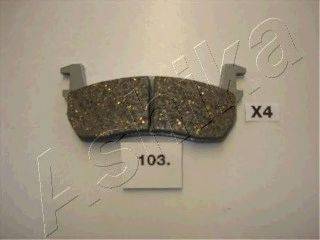 Комплект тормозных колодок, дисковый тормоз ASHIKA 50-01-103 Комплект тормозных колодок, дисковый тормоз ASHIKA 50-01-103