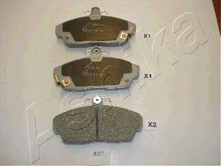 Комплект тормозных колодок, дисковый тормоз ASHIKA 50-04-427 Комплект тормозных колодок, дисковый тормоз ASHIKA 50-04-427