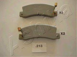 Комплект тормозных колодок, дисковый тормоз ASHIKA 51-02-213