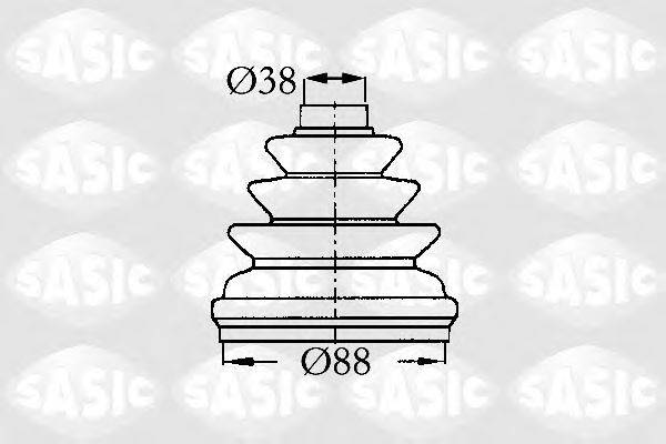 Комплект пылника, приводной вал SASIC 2873803