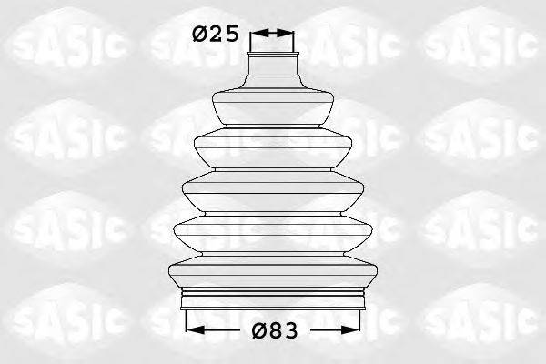 Комплект пылника, приводной вал SASIC 1906015 Комплект пылника, приводной вал SASIC 1906015