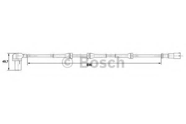 Датчик, частота вращения колеса BOSCH 0 265 006 408 Датчик, частота вращения колеса BOSCH 0 265 006 408