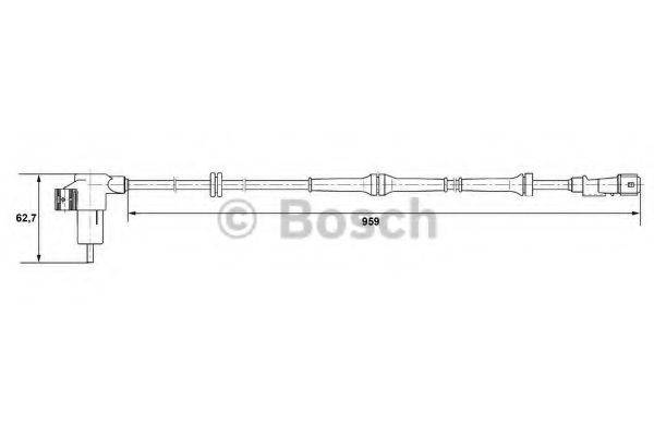 Датчик, частота вращения колеса BOSCH 0 265 006 659 Датчик, частота вращения колеса BOSCH 0 265 006 659