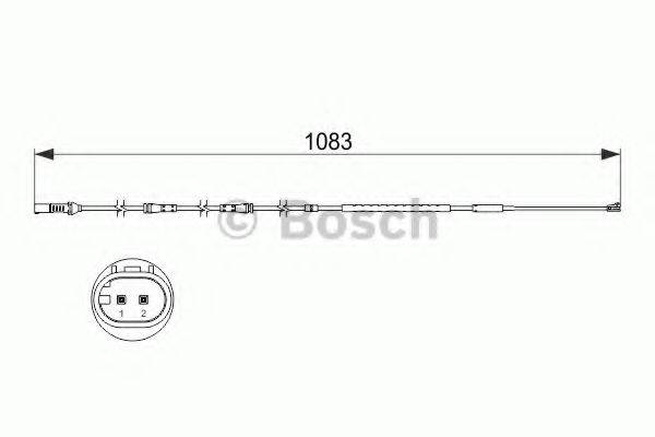 Сигнализатор, износ тормозных колодок BOSCH 1 987 473 500 Сигнализатор, износ тормозных колодок BOSCH 1 987 473 500