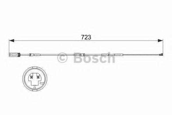 Сигнализатор, износ тормозных колодок BOSCH 1 987 473 514