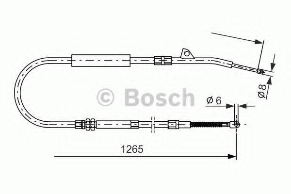 Трос, стояночная тормозная система BOSCH 1 987 477 533 Трос, стояночная тормозная система BOSCH 1 987 477 533