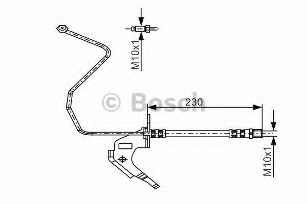 Тормозной шланг BOSCH 1 987 481 162 Тормозной шланг BOSCH 1 987 481 162