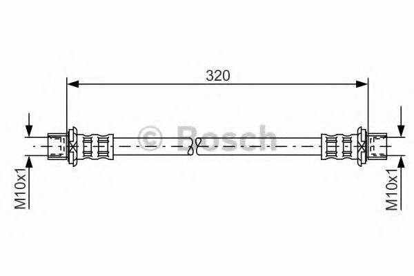 Тормозной шланг BOSCH 1 987 481 181 Тормозной шланг BOSCH 1 987 481 181