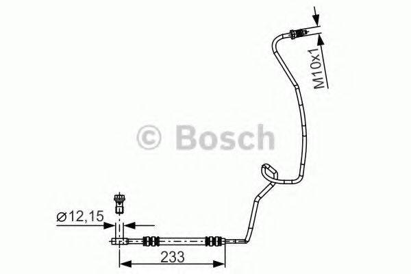 Тормозной шланг BOSCH 1 987 481 338 Тормозной шланг BOSCH 1 987 481 338