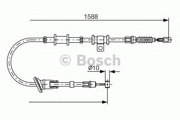 Трос, стояночная тормозная система BOSCH 1 987 482 245 Трос, стояночная тормозная система BOSCH 1 987 482 245