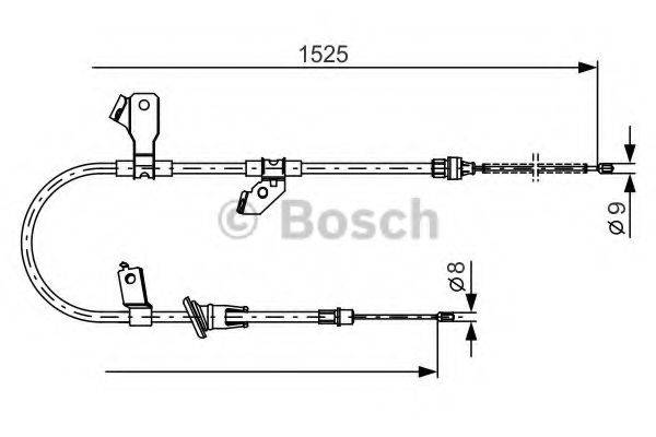 Трос, стояночная тормозная система BOSCH 1 987 482 247 Трос, стояночная тормозная система BOSCH 1 987 482 247