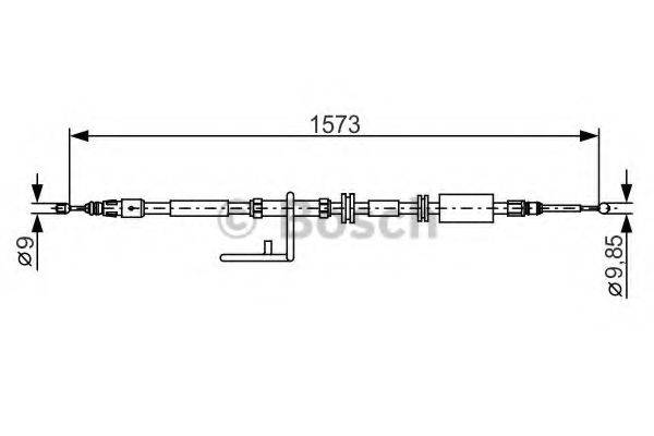 Трос, стояночная тормозная система BOSCH 1 987 482 313 Трос, стояночная тормозная система BOSCH 1 987 482 313