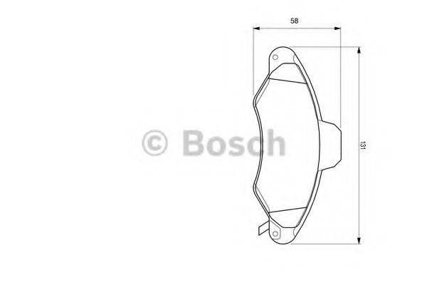 Комплект тормозных колодок, дисковый тормоз BOSCH 0 986 424 644 Комплект тормозных колодок, дисковый тормоз BOSCH 0 986 424 644