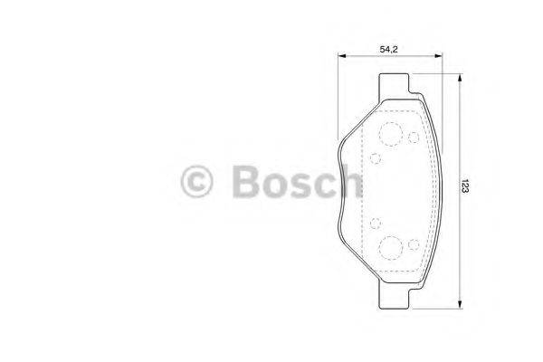 Комплект тормозных колодок, дисковый тормоз BOSCH 0 986 424 774