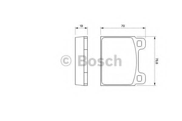 Комплект тормозных колодок, дисковый тормоз BOSCH 0 986 460 111 Комплект тормозных колодок, дисковый тормоз BOSCH 0 986 460 111