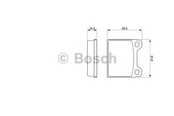 Комплект тормозных колодок, дисковый тормоз BOSCH 0 986 462 282 Комплект тормозных колодок, дисковый тормоз BOSCH 0 986 462 282