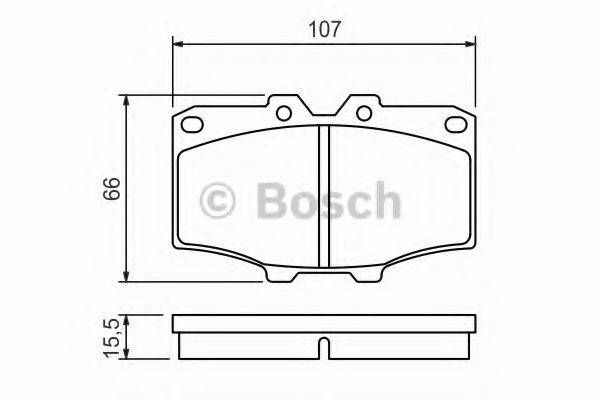 Комплект тормозных колодок, дисковый тормоз BOSCH 0 986 468 520 Комплект тормозных колодок, дисковый тормоз BOSCH 0 986 468 520