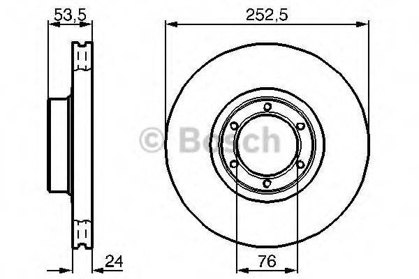 Тормозной диск BOSCH 0 986 478 113