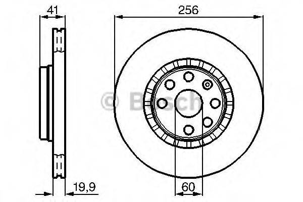 Тормозной диск BOSCH 0 986 478 535 Тормозной диск BOSCH 0 986 478 535