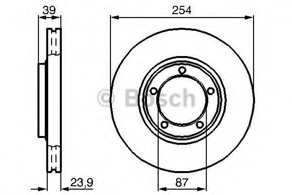 Тормозной диск BOSCH 0 986 478 714 Тормозной диск BOSCH 0 986 478 714