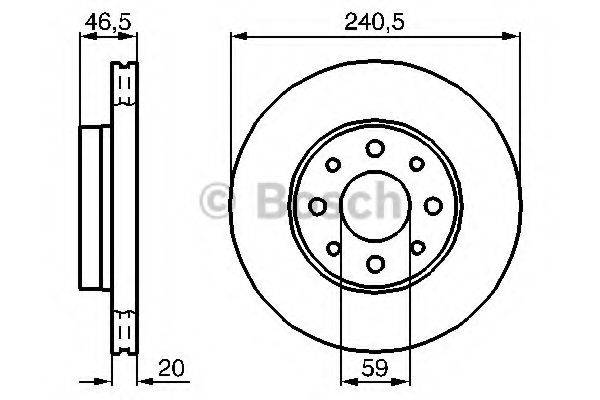 Тормозной диск BOSCH 0 986 478 878 Тормозной диск BOSCH 0 986 478 878