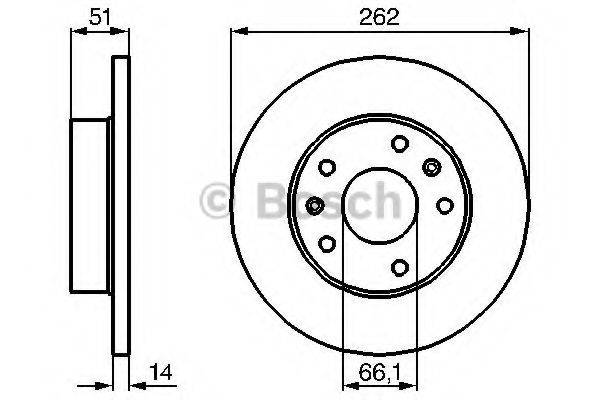 Тормозной диск BOSCH 0 986 478 991 Тормозной диск BOSCH 0 986 478 991