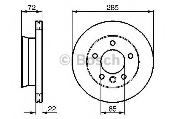 Тормозной диск BOSCH 0 986 479 212 Тормозной диск BOSCH 0 986 479 212