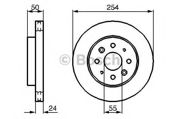 Тормозной диск BOSCH 0 986 479 231 Тормозной диск BOSCH 0 986 479 231