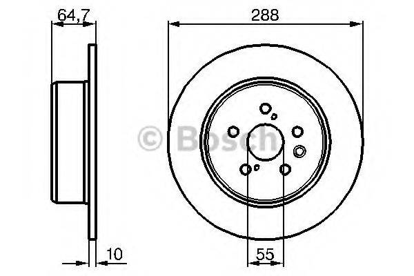 Тормозной диск BOSCH 0 986 479 243 Тормозной диск BOSCH 0 986 479 243