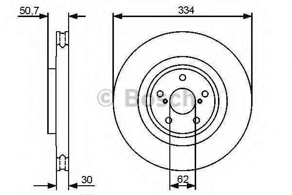 Тормозной диск BOSCH 0 986 479 433