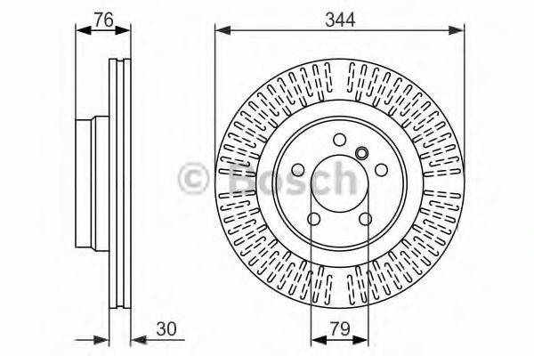 Тормозной диск BOSCH 0 986 479 489 Тормозной диск BOSCH 0 986 479 489