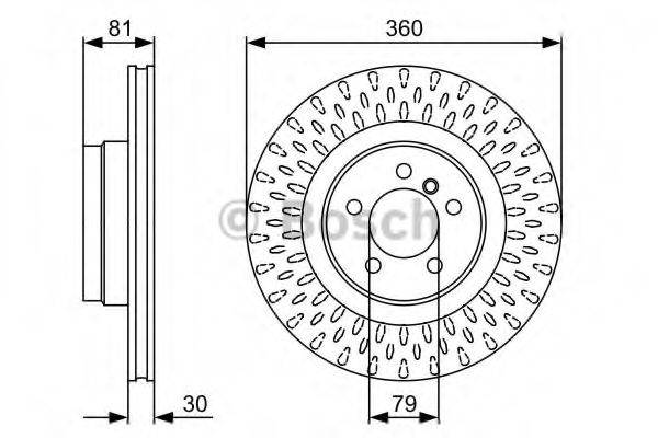 Тормозной диск BOSCH 0 986 479 557 Тормозной диск BOSCH 0 986 479 557
