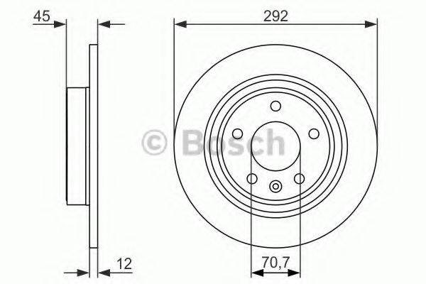 Тормозной диск BOSCH 0 986 479 C58 Тормозной диск BOSCH 0 986 479 C58