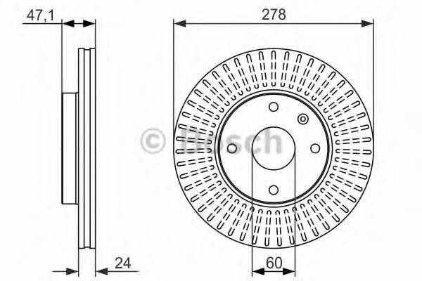 Тормозной диск BOSCH 0 986 479 649 Тормозной диск BOSCH 0 986 479 649