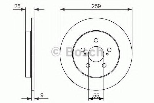 Тормозной диск BOSCH 0 986 479 721 Тормозной диск BOSCH 0 986 479 721