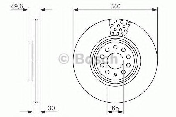 Тормозной диск BOSCH 0 986 479 734 Тормозной диск BOSCH 0 986 479 734