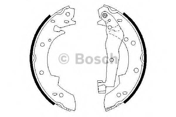 Комплект тормозных колодок BOSCH 0 986 487 013 Комплект тормозных колодок BOSCH 0 986 487 013
