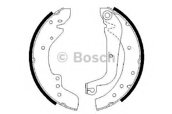 Комплект тормозных колодок BOSCH 0 986 487 547