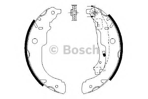 Комплект тормозных колодок BOSCH 0 986 487 721 Комплект тормозных колодок BOSCH 0 986 487 721