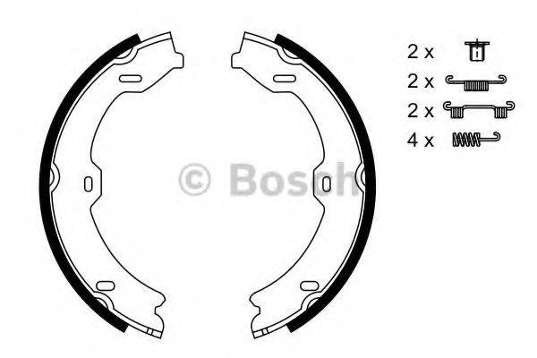 Комплект тормозных колодок, стояночная тормозная система BOSCH 0 986 487 725 Комплект тормозных колодок, стояночная тормозная система BOSCH 0 986 487 725
