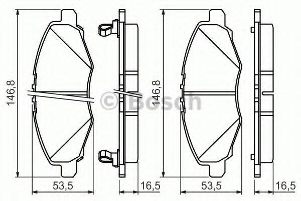 Комплект тормозных колодок, дисковый тормоз BOSCH 0 986 494 326 Комплект тормозных колодок, дисковый тормоз BOSCH 0 986 494 326