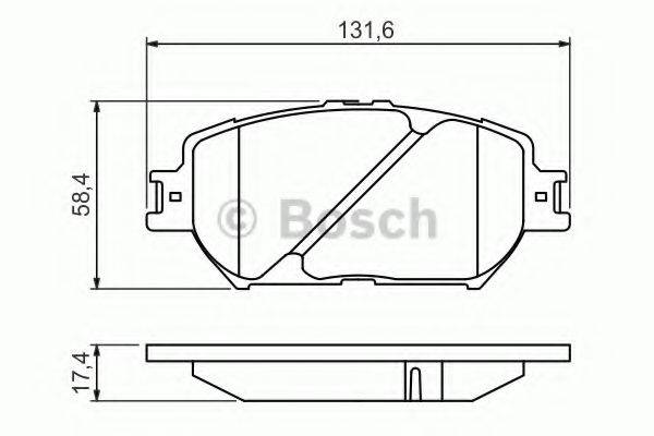 Комплект тормозных колодок, дисковый тормоз BOSCH 0 986 494 418 Комплект тормозных колодок, дисковый тормоз BOSCH 0 986 494 418