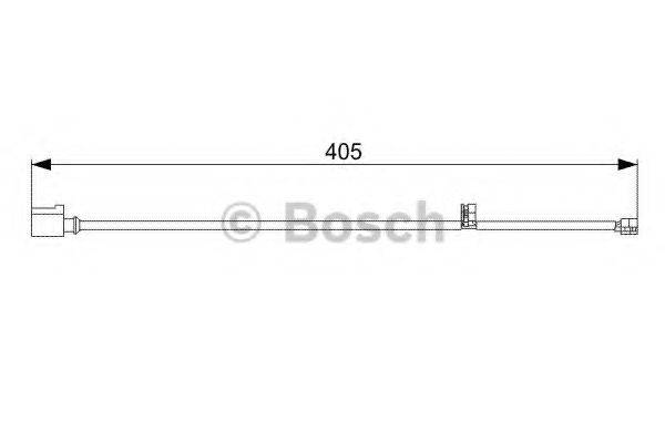 Сигнализатор, износ тормозных колодок BOSCH 1 987 473 025 Сигнализатор, износ тормозных колодок BOSCH 1 987 473 025